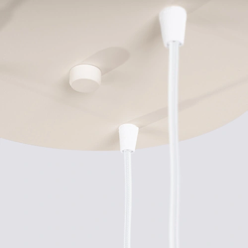 Lampa wisząca loftowa ESTRIA 3P beżowa nad stół do kuchni i jadalni 30 cm