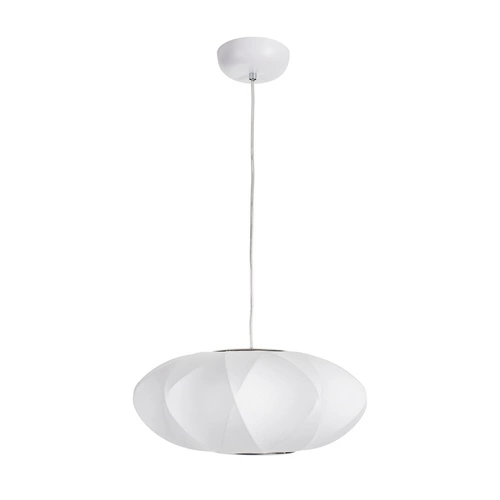 Nowoczesna lampa wisząca SILK X-shape biała 40 cm do salonu i jadalni