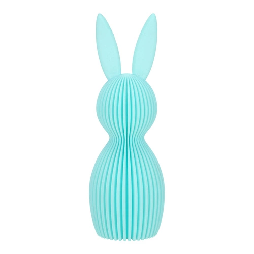 Intesi figurka wielkanocna królik duży turkusowy nowoczesna dekoracja na stół do salonu