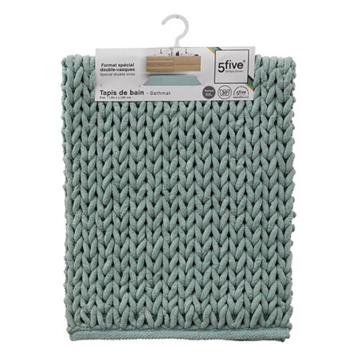 Dywanik łazienkowy bawełniany błękitny 50x120 cm Colors 5five simply smart miękki prostokątny