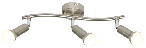 Lampa sufitowa Arc listwa 3x40W E14  satyna nikiel