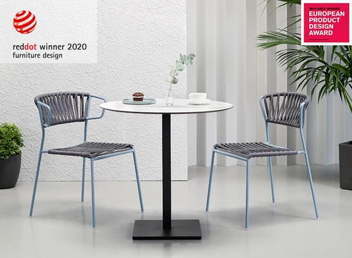 Krzesło Lisa Filo Arm niebieskie