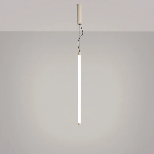 Lampa wisząca TRANG 75 beżowa LED nad wyspę regulowana nowoczesna
