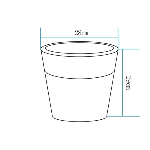 Lampa ogrodowa donica FLOWER POT S LED RGBW 16 kolorów 29 cm