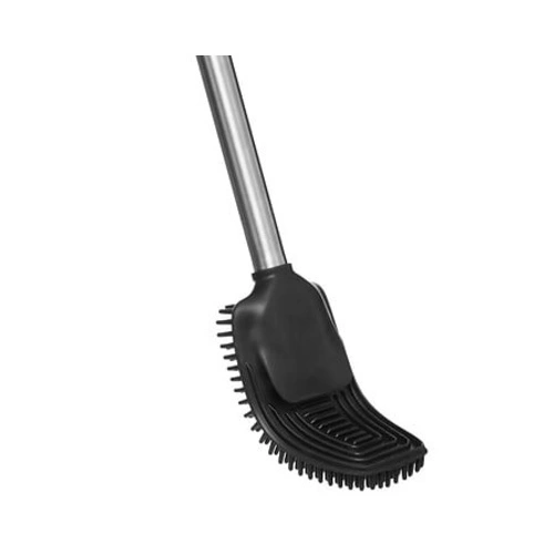 Czarna szczotka do WC Siliflex 5five simply smart nowoczesna do łazienki stal nierdzewna