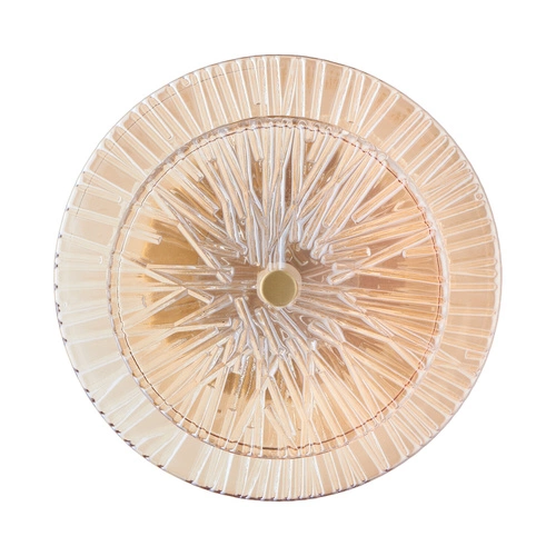 LUXIO nowoczesna lampa sufitowa LED szklana bursztynowa do salonu 20 cm Step into Design