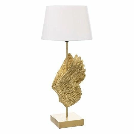 Lampa skrzydła anioła 70 cm złota/biała