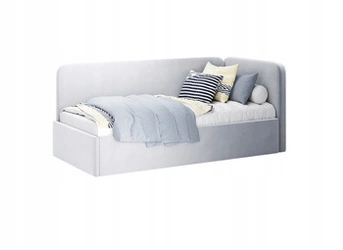 Łóżko Holly prawe 90cm szare