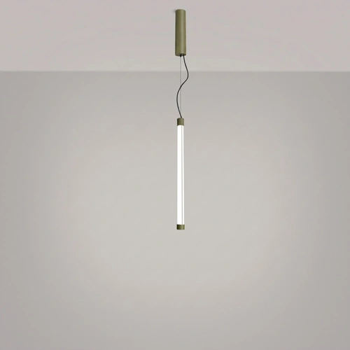 Lampa wisząca TRANG LED oliwkowa regulowana nad wyspę 4000K
