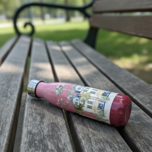 Butelka termiczna Iso Floral różowa     