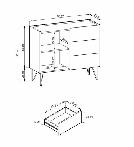 Komoda Marbren czarna z szufladami na złotych nogach 97 cm glamour do salonu Intesi