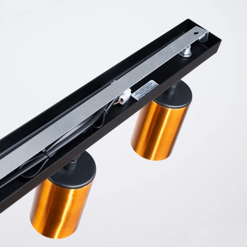 Plafon sufitowy WINX 3 czarny miedź nowoczesny do salonu i sypialni Sollux Lighting