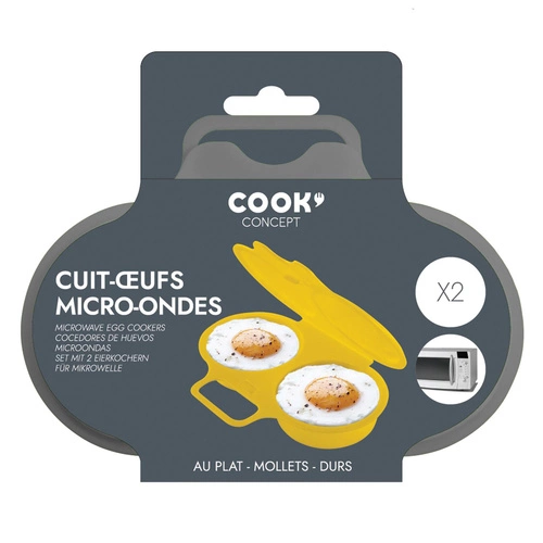 Pojemnik do gotowania jajek w mikrofalówce biały