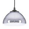 Lampa wisząca VICTORY GLOW S szklana srebrna regulowana do salonu 18 cm
