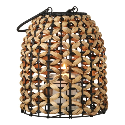 Lampion ogrodowy Pinto House Nordic boho technorattan naturalny/czarny na taras
