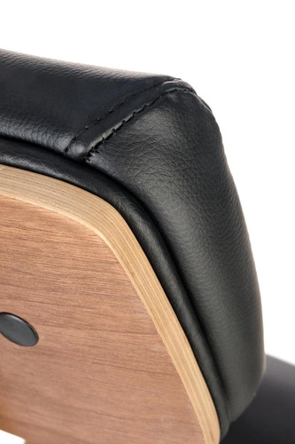 Fotel biurowy ergonomiczny obrotowy Halid czarny orzech z zagłówkiem do biura Intesi