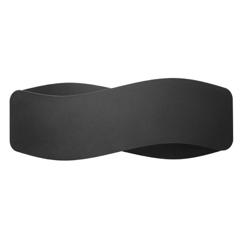 Kinkiet ścienny Tila czarny nowoczesny metalowy 40 cm do salonu i sypialni Sollux