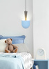 Lampa Wisząca Visby Niebieski, Szary