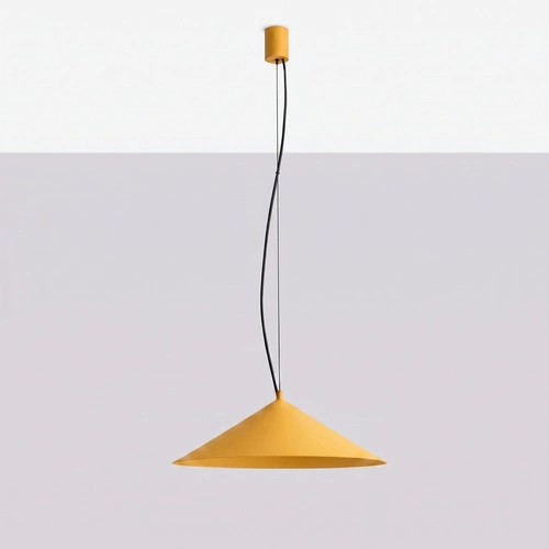 Lampa wisząca FINT żółta LED do salonu regulowana nowoczesna