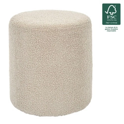 Pufa Rhea boucle taupe