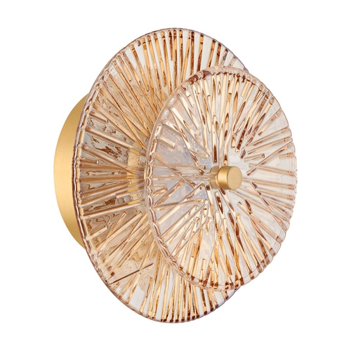 Lampa ścienna LUXIO LED bursztynowa 20  cm