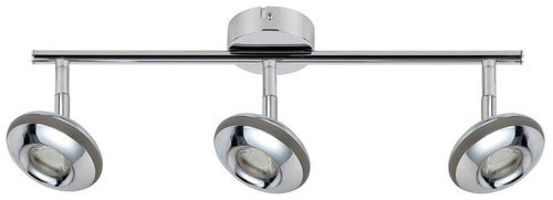 Lampa sufitowa Skipper listwa 3x6W LED  cob główka okrągła 1e z przegubem kd system chrom