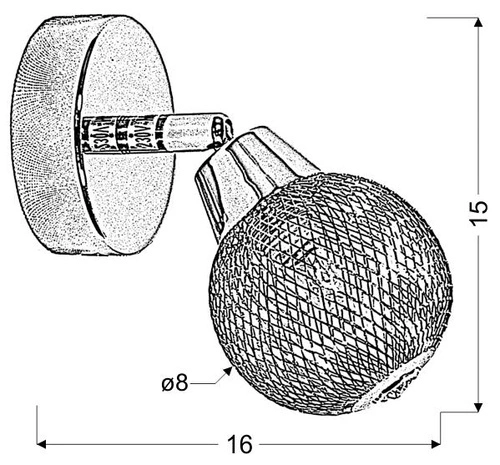 Nowoczesny kinkiet ścienny Novel chrom metalowy z regulacją do salonu i sypialni CANDELLUX