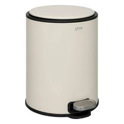 Kosz na śmieci do łazienki Delta beżowy 6l nowoczesny z wyjmowanym wkładem 5five