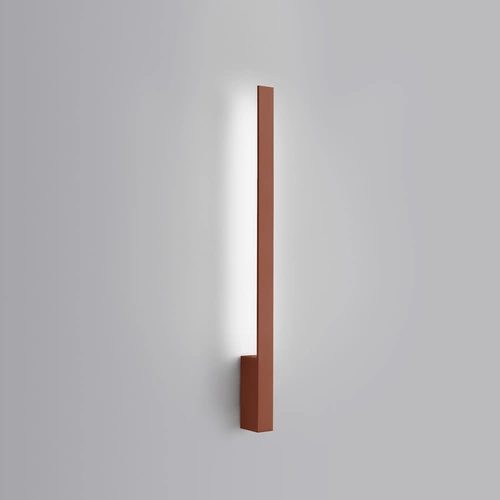 Kinkiet ścienny LAHTI 70 nowoczesny czerwony LED do salonu i sypialni aluminium 4000K Thoro