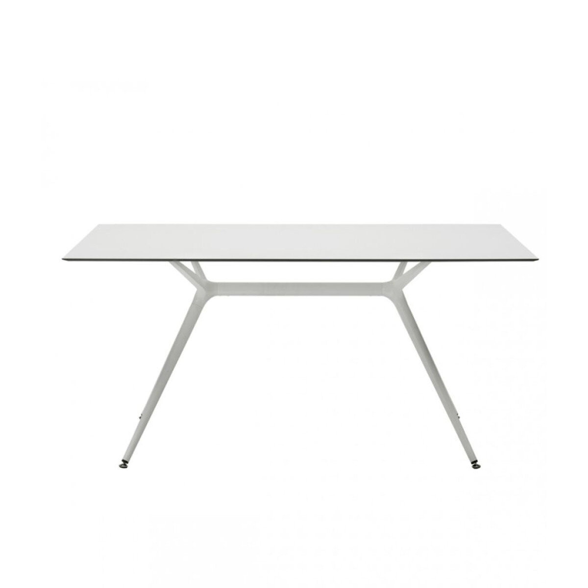 Stół do jadalni Metropolis 180x90 biały nowoczesny prostokątny metalowy SCAB Design