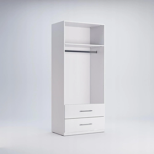 Szafa Tissa 90cm dąb craft/biały połysk