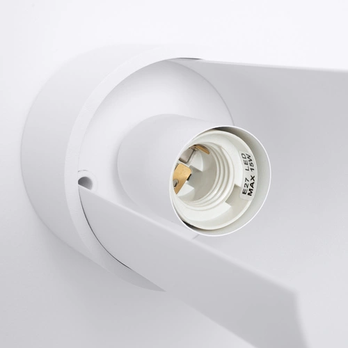 Kinkiet ścienny FLASH biały nowoczesny regulowany stalowy do salonu sypialni i przedpokoju