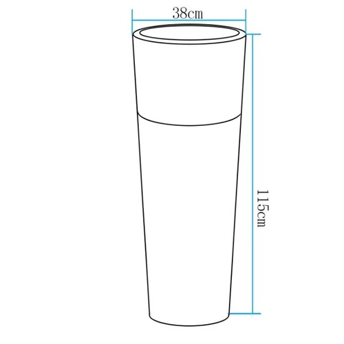 Lampa ogrodowa donica FLOWER POT XL LED RGBW 16 kolorów 115 cm