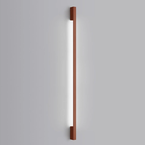 Kinkiet ścienny LED SAPPO 150 nowoczesny czerwony aluminiowy do salonu i sypialni Thoro