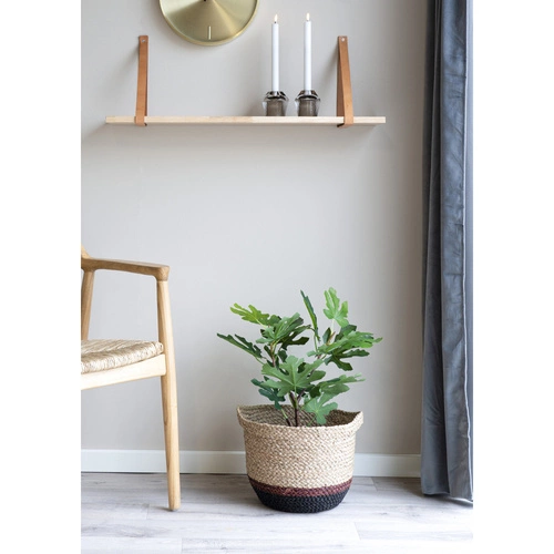 Półka ścienna drewniana Forno 80cm naturalna skandynawska na książki i dekoracje Intesi