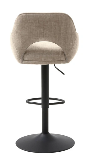 Hoker Cowley beżowy tapicerowany regulowany z podłokietnikami do kuchni