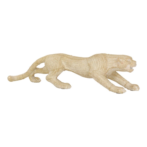 Figurka dekoracyjna pantera złota 15 cm Atmosphera glamour na komodę do salonu