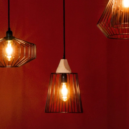 Lampa wisząca Nut czarna industrialna do salonu i kuchni Atmosphera 23 cm