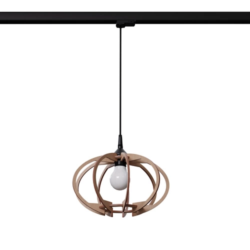 Lampa wisząca MANDELINO naturalne drewno  E27 #B