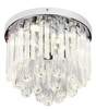 Plafon kryształowy LED Atella 12W chrom nowoczesny do salonu i sypialni CANDELLUX