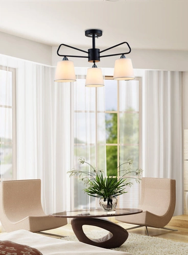 Żyrandol Morley 3 czarny