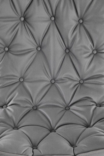 Fotel bujany na biegunach Digro szary nowoczesny do salonu tkanina drewno