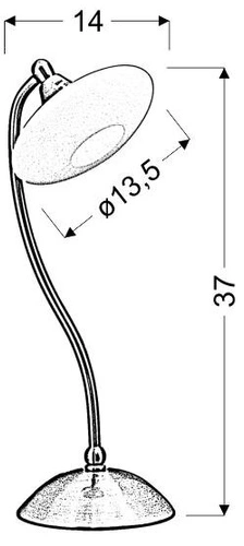 Lampka nocna Elisa nowoczesna srebrno-biała do sypialni i salonu z białym kloszem 37 cm