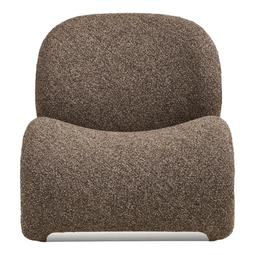 Fotel kubełkowy Sofia brązowy do salonu House Nordic nowoczesny