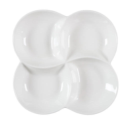 Zestaw 10 naczyń do serwowania przystawek biały