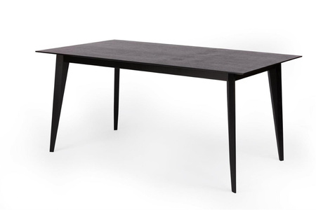 Stół BORD czarny dąb 120/180 x 80 cm nowoczesny