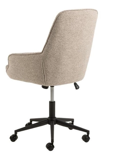 Erik Monza 60 beżowy fotel biurowy obrotowy z podłokietnikami pikowany nowoczesny Actona