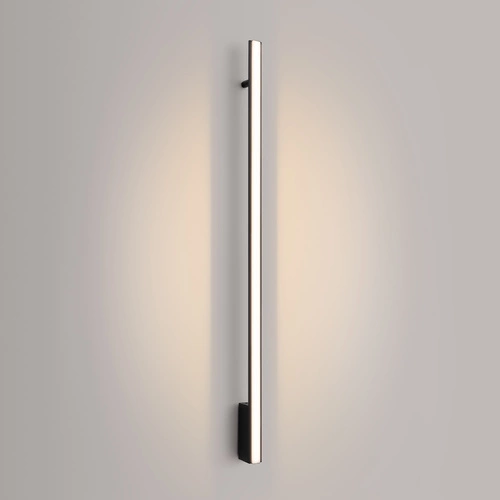 Kinkiet ścienny LED LAGOM 120 czarny nowoczesny aluminiowy do salonu i sypialni Thoro