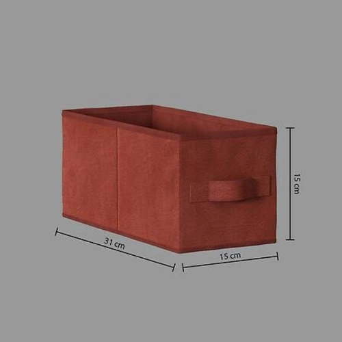 Pudełko do regału 15x31cm Velvet czerwone