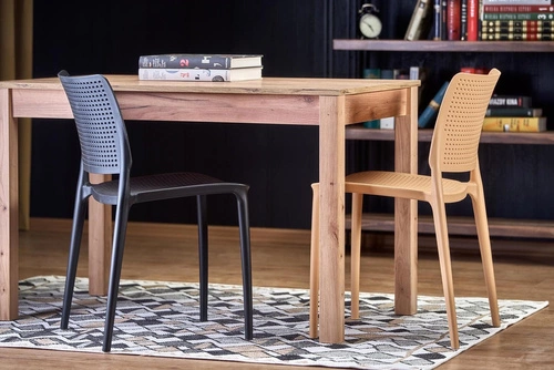 Stół do jadalni Weryks dąb craft 120 cm nowoczesny skandynawski prostokątny Intesi
